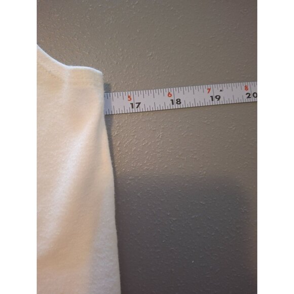 Reference Point Women Tank Top S White Sleeveless Embroidered Neck Minimalist - Picture 5 of 6